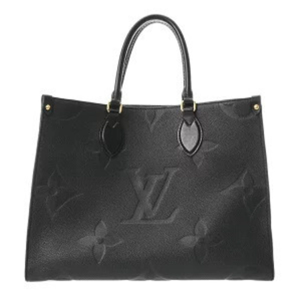 Louis Vuitton Monogram Empreinte On The Go Noir Black Leather Handbag